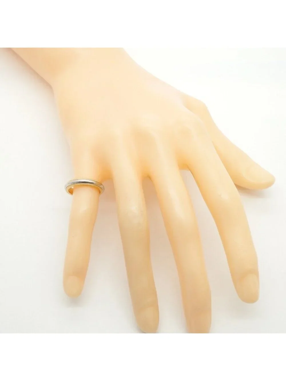 Tiffany & Co Ring Mil Gray 18k Pink Gold Platinum